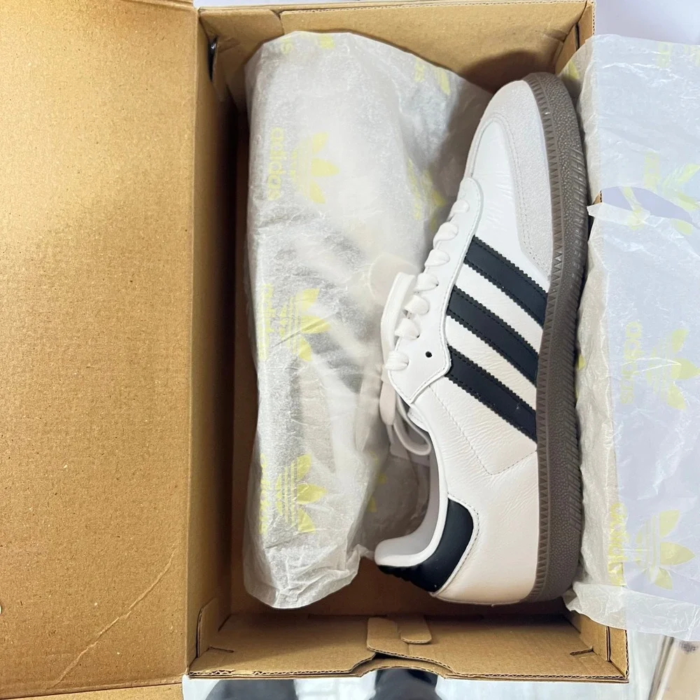 Adidas Samba OG Cloud White Core Black Gum B75806 Mens 8 Womens 9 - Picture 9 of 10